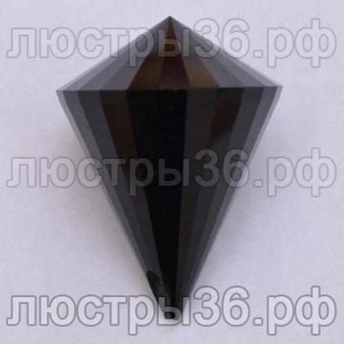 Хрустальная подвеска Пирамидка черного цвета