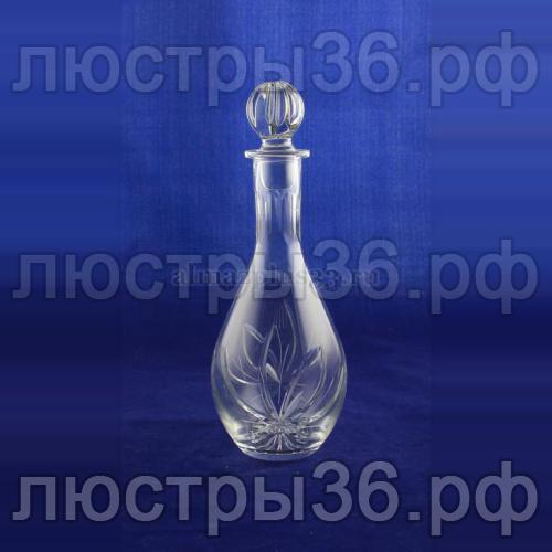 Графин д.вина б.руч.,0.5л,900/43-цветок арт.6207
